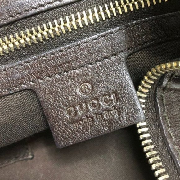 07 Pre Owned Authentic GUCCI GG Charlotte Canvas Shoulder Hobo Bag 211810.497717 - Picture 7 of 12